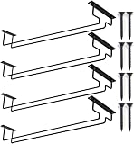 AMZMUKAUP 4 Stück Weinglashalter Hängend, Weingläser Halterung Regal, Gläserhalter Wandmontage Metall Gläserhalterung Hängend Gläserhalter Schrank Gläseraufbewahrung für Bar Küche Zuhause Restaurant