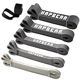 HAPBEAR Resistance Bands Set,Widerstandsbänder 5 Verschiedene Ebenenmit Türanker für Kraftraining und Pilates, Pull up Resistance Fitnessbänder wiederstandsband Gym klimmzugband