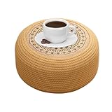 Tatami Bodenkissen - Meditationskissen | Sitzkissen aus Stroh | Sitzhocker im japanischen Stil atmungsaktiv | rundes Bodenkissen