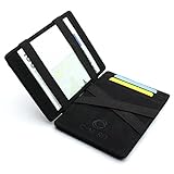 CEMERO Magic Wallet Geldbörse mit Münzfach - Geprüfter RFID/NFC Schutz – Smart Wallet mit Kleingeldfach - Designer Portemonnaie - Magischer Geldbeutel als Geschenk in Schwarz