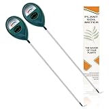 2 Stk Lange Sonde für tiefen Einsatz Boden-Feuchtigkeitsmessgerät, Boden-Feuchtigkeitsmesser, Hygrometer für Garten & Landwirtschaft, Bodentester, Bodenwassertester, Keine Batterien erforderlich