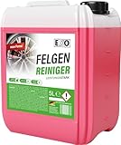 Felgenreiniger zur Felgenpflege | Professioneller Felgenreiniger für Leichtmetall & Stahlfelgen sowie Radkappen | pH-neutral und säurefrei (5 Liter)