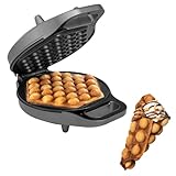 Princess 132465 Bubble-Waffeleisen, 180° aufklappbar, 700...