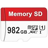 Micro SD Karte 982GB chnelle Geschwindigkeit Speicherkarte Mini SD Karte Memory Card 982GB Kompatibel mit Dashcam, Smartphone, Tablet, Action Camera,Externe Datenspeicher SD-Karte