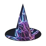 OUSIKA Neon Hand Halloween Hexenhut Halloween Kostüm Zubehör Hexe Cosplay Hüte Für Halloween Party Dekoration