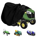 ADDLIVE Abdeckung für Aufsitzrasenmäher, 183 x 137 x 117 cm Rasenmäher Abdeckung wasserdicht mit Aufbewahrungstasche, Universal-Passform 210D Staubdicht, UV-Schutz für alle Jahreszeiten/Wetter