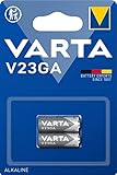 VARTA Batterien V23GA, 2 Stück, Alkaline Special, 12V, für Fernbedienungen, Alarmanlagen, Garagentoröffner, Kameras, kompakt mit langanhaltender & hoher Leistung