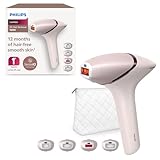 Philips Lumea IPL Haarentfernungsgerät 9000 Series – Haarentfernungsgerät mit SenseIQ Technologie, 4 Aufsätze für Körper, Gesicht, Bikinizone und Achselhöhlen, kabellos (Modell BRI957/00)