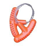 Drahtsäge - Taschen-Rohrseilsäge | Stahlseilsäge | Multifunktionale Taschensäge | Robuste Survival-Säge | Kabelsäge