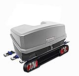 Race 3 Kupplungsträger Fahrradträger 3 Räder + Nekkar Gepäckbox 300 Liter Silber