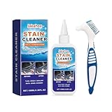 Fleckenentferner,Küchenreiniger für den Haushalt, Fleckenentferner Gel mit Pinsel,Fettlöser für Bad Küche und Silikonfugen(100ML)