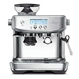 Sage Appliances Barista Pro Espressomaschine und Kaffeemaschine mit Milchaufschäumer, Siebträgermaschine, SES878, Gebürsteter Edelstahl