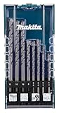 Makita D-77126 Steinbohrer-Set 12-teilig in Aufbewahrungsbox, für bpsw. Mauerwerk und Ziegelstein, Ø 4-12 mm, Rundschaft