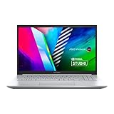 ASUS Vivobook Pro 15 OLED Laptop | 15,6' Full-HD OLED Display | AMD Ryzen-9 5900HX | 16 GB RAM | 512 GB SSD | NVIDIA RTX 3050 | Windows 11 | QWERTZ Tastatur | Cool Silver