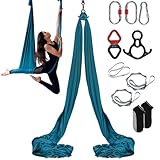 VEVOR Unisex-Adult Yoga Hängematte, Grün, 8,22x2,8m