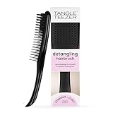 Tangle Teezer Ultimate Detangler Haarbürste – Für Nasses & Trockenes Haar – Entwirrungsbürste für Alle Haartypen – Zweistufige Borsten Reduzieren Haarbruch & Entfernen Knoten – Schwarz