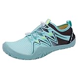 Cvanxluy Unisex Barfußschuhe Wasserschuhe, Minimalistische Atmungsaktiv Wassersportschuhe Aquaschuhe Schnell Trocknend Outdoor Traillaufschuhe Wasserschuhe Barfuss rutschfeste Badeschuhe Schuhe