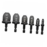 Uonlytech 6 Stück Expander mit Sechskantschaft Kupferrohr-Expander Kupferrohr-Flaring-Werkzeug Crimpers Schnappwerkzeuge Bolzen Stecker Bohrerexpander aus Lagerstahl kupfer expander Black