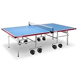 JOOLA 11650 Tischtennistisch ALUTERNA - Profi Outdoor Tischtennisplatte Wetterfest 6 MM Aluminium-Kunststoffverbundoberfläche - Einklappbares Untergestell, 274 x 152,5 x 76 CM