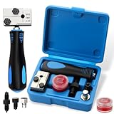 YUJUVI Bremsleitung Bördelgerät für DIN Bördelungen Doppel Bördelgerät Bremsleitung Kfz Set für 4,75 mm, 3/16 Zol Kfz Bremsleitungen Universal für Kupfer Nickel und Stahlrohre für Kfz-Bremssysteme