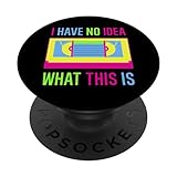 Ich habe keine Ahnung, was dies ist Video Kassette Tape 70s 80s 90s PopSockets mit austauschbarem PopGrip