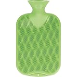 fashy Wärmflasche Wellenkaro, 2,0L, grün