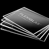 AtHaus Acrylglas PLEXIGLAS ® 2-10 mm Zuschnitt Scheibe Transparent Glasklar Materialstärke und Größe Wählbar Premium (4 mm, 400 x 300 mm)