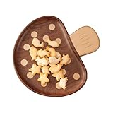 Pilz-Holztablett, Holz-Serviertablett, Vorspeisen-Aufschnittbrett Für Vorspeisen, Sushi, Snacks, Wurstwaren, Küche Oder Party, 20 X 21,5 cm