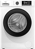 Beko BM3WFOE841PSA freistehende Waschmaschine, Waschvollautomat, 8 kg, Schleuderwahl 1400 U/min, AddXtra, SteamCure, Coldwash Wasser-& Zeitersparnis, Weiß