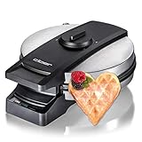 Cloer 1898 Waffeleisen Professional, zuckerresistente Doppelbeschichtung, für gewerblichen Betrieb geeignet, große Herzwaffel 16,5 cm Ø, 950 W