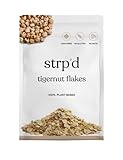 Strp'd Erdmandelflocken (400 g) | Gesunde Alternative Frühstückscerealien | Glutenfreie, nussfreie und getreidefreie Alternative zu Haferflocken | Ballaststoffreich | Vegan | Paläo | Natürlich süß