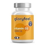 Vitamin D3 2000 I.E. - 400 Tabletten (13 Monate) hochdosiert - Das Sonnenvitamin für Immunsystem & Knochen* - 100% reines Cholecalciferol - Laborgeprüft & ohne Zusätze in Deutschland hergestellt