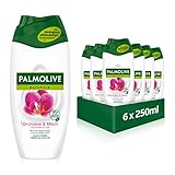 Palmolive Duschgel Naturals Orchidee & Milch 6x250ml - Cremedusche mit Orchideen-Duft