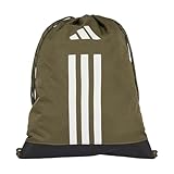 adidas Unisex TRAINING GYMSACK, Olive Strata/White, One Size