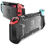 Mumba Hülle für Nintendo Switch Robuste Schutzhülle Hybrid TPU Griff Case Cover [Blade Series] Kompatibel mit Nintendo Switch Console und Joy-Con Controller (Dunkel)