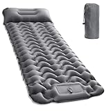 Cunbayi Camping isomatte selbstaufblasend Camping luftmatratze mit integrierten kopfkissen & Fußpumpe Outdoor campingmatte für Wandern, Strand, Reise, Zelt