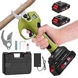 Sealong Akku Astschere Professionelle Elektrische Gartenschere mit LCD-Anzeige | Bürstenloser Motor | 2 x 2000mAh 21V Akkus | Max. 40mm Schnittdurchmesser | Sicherheitsschalter | Für Äste & Sträucher