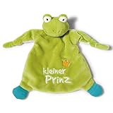 NICI Schmusetuch Frosch ‚Kleiner Prinz´ 25x25cm – Frosch Schnuffeltuch ab 0+ Monaten – Kuscheltuch für Babys & Kleinkinder – Baby Kuscheltier / Schnuffeltuch – Schmusetuch für Mädchen & Jungen – 40045