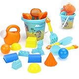 HUYUE 20 Stück Sandspielzeug Strandspielzeug Sandkasten Spielzeug Sand Toys Set für Kinder Jungen Mädchen