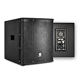 PRORECK SP-15X Aktiver PA-DJ-Subwoofer 15 Zoll 2000W PMPO mit Class-D-Verstärker, 3 DSP-Voreinstellungen (Monitor/Bassverstärkung), Schwarz für Hochzeiten/Partys/Konzerte/Kirchen (1 Subwoofer)