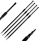A&N 4x Rutenhalter Bankstick Drill Storm Pole Alu rod pod 60-110cm teleskop