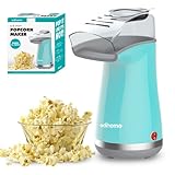 Edihome, Popcornmaschine, Popkornmaschinene, Elektrischer Popcorn Maker, 1200 W, Inklusive Dosierlöffel, Popkorn fertig in 2 Minuten, Heimkino, Series (Blau)