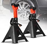 Jopassy 2X Unterstellbock 3T Tragfähigkeit｜Stützbock Höhenverstellbar 285-430mm｜Unterstellböcke Kfz mit Sicherung｜Auto PKW Abstellbock Unterstellbock Stützbock für PKW, Wohnmobilen, Caravan