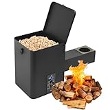 WTRYRN Verstellbarer Pelletbehälter-Verlängerungssatz, Pelletbehälter für Pelletgrills, Pelletbehälter-Montageset für Holzpelletmaschinen, zum Grillen, Räuchern, Backen, Braten, Schmoren und BBQ