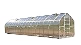 Gewächshaus KLASIKA STANDART 25 - 2,5x10m mit Fundamenten und 6mm Polycarbonatbeschichtung + zusätzlicher Tür als Geschenk