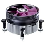 Cooler Master X Dream i117 CPU-Kühler für LGA 1200 Sockels - Low-Profile Kühlsystem mit 60.4 mm und kreuzförmigem Design, geräuscharmer 95mm Lüfter (19 dBA, 1800 U/min), Push-Pin-Clip-Installation