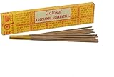 Goloka Nag Champa Räucherstäbchen 16 Gramm 4er Set für Meditation, Yoga, Heilung, Aromatherapie, Entspannung, Spiritualität