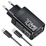 70 W USB C Schnellladegerät, 3 Ports PD 3.0 GaN Adapter Typ...