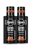 Alpecin Coffein-Shampoo C1 Black Edition - 2 x 250 ml - mit neuem Duft | Natürliches Haarwachstum für Männer | Energie für kräftiges Haar | Haarpflege für Männer - Made in Germany