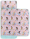 Jay Franco Disney Prinzessinnen Schlafmatte für Kinder mit integriertem Kissen und Decke – weicher Mikrofaser-Schlafsack für Übernachtungen 51 x 117 cm